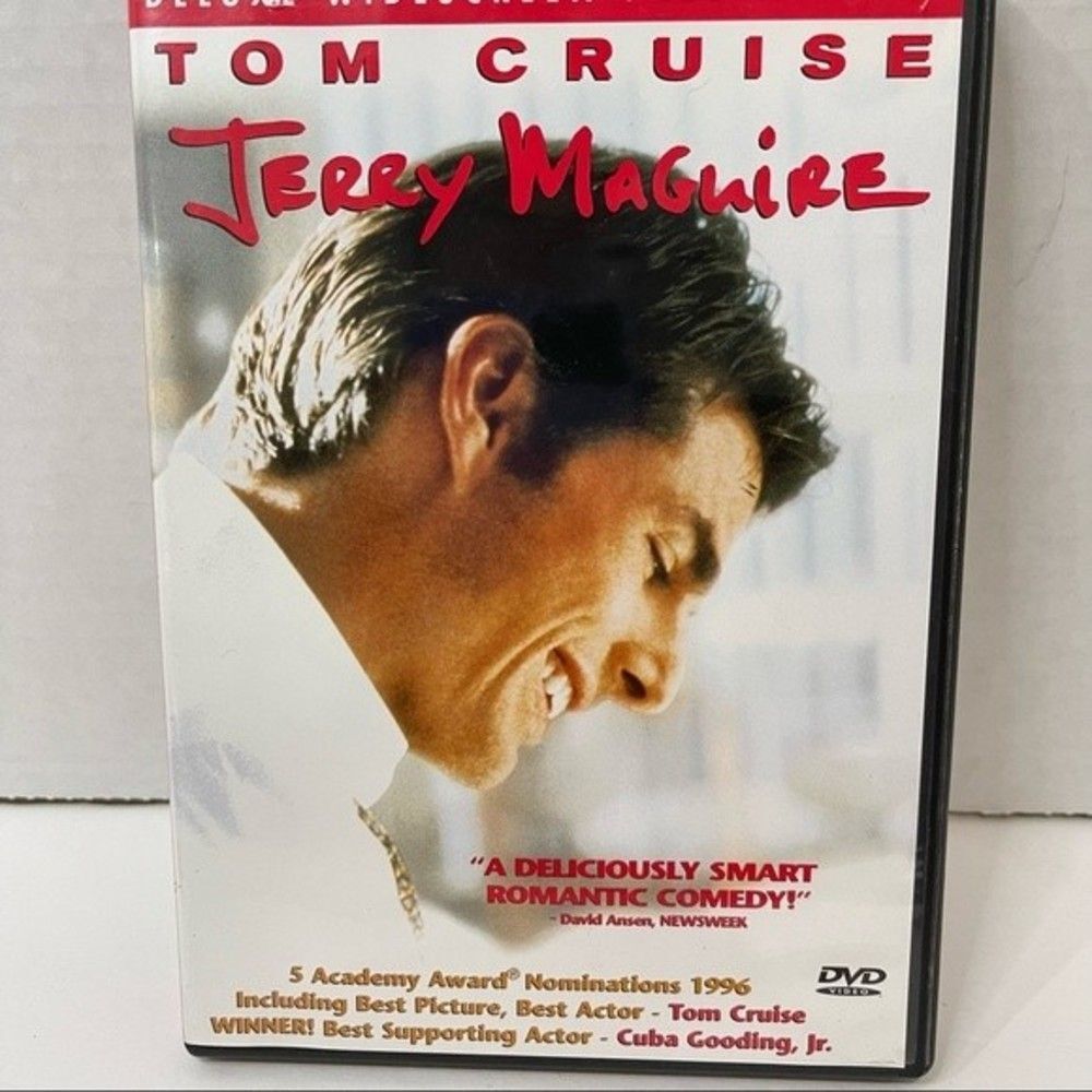 Jerry MaGuire DVD 90s Romcom Tom Cruise Deluxe Wide Screen 1996 Romantic Comedy